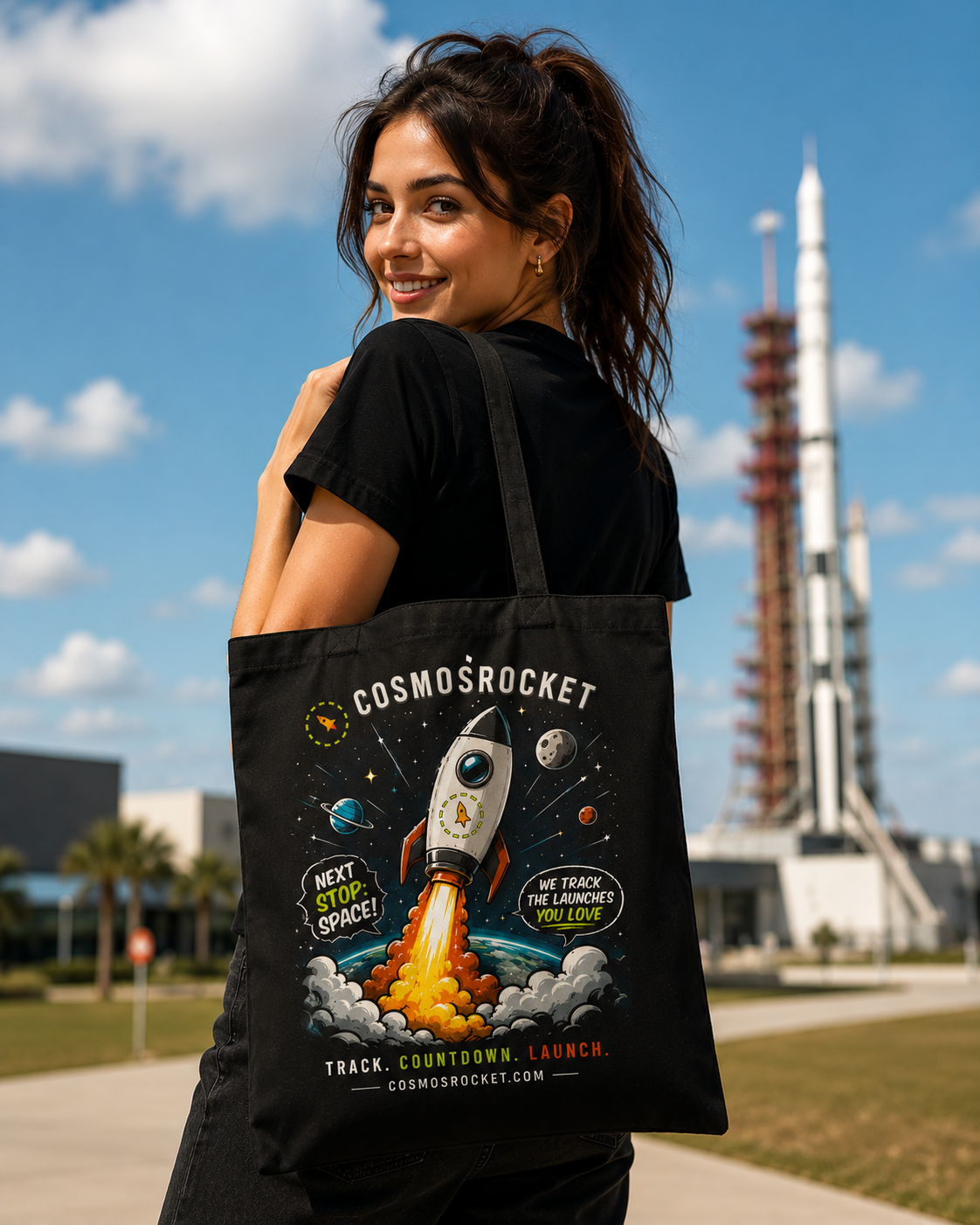 Organic Cotton Tote Bag — Next Stop: Space